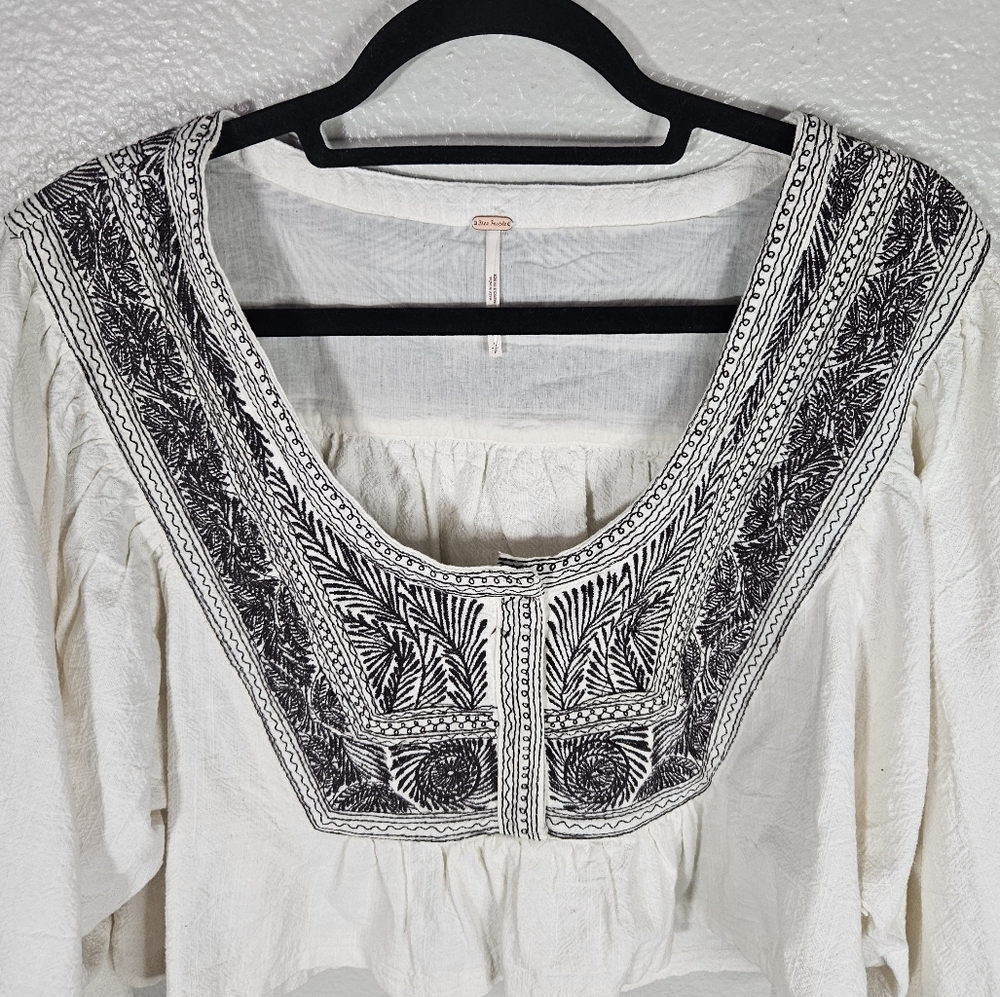 Free People Iggy Embroidered Crop Top Size S - Picture 6 of 15